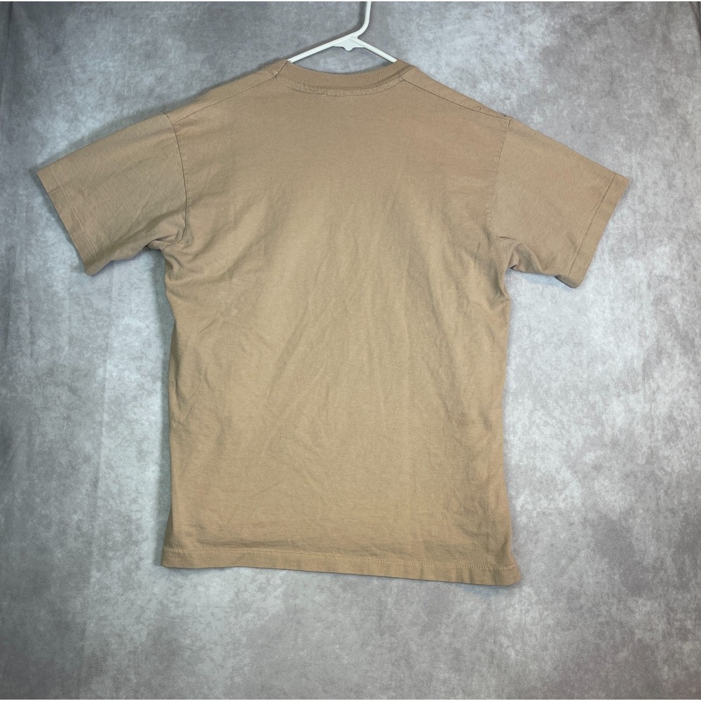 VINTAGE Mountain Lion Shirt Mens Large Brown Tee Nature Colorado USA Made 90s - Picture 5 of 14